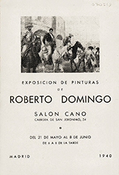 "Exposición de Roberto Domingo. Salón Cano"