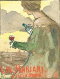 "Publicity poster for VIN MARIANI"