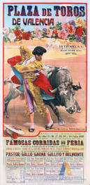 "Poster of bulls, Valencia"