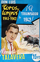 "Toros y toreros en 1941-1942"
